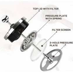 Френч-пресс AYHOME-1884, 600 мл Френч-пресс AYHOME-1884, 600 мл