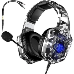 Наушники-гарнитура Onikuma K8 Army Gray