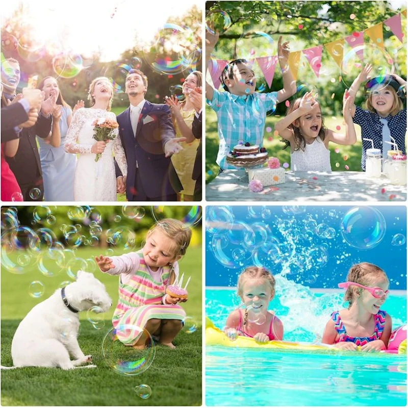 Sabun köpükləri buraxan Bubbles stick, təkbuynuz, işıq və səs effektləri ilə, ağ