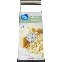 Терка Flink & Sauber нержавеющая сталь, с нескользящим покрытием, Серебристый Терка Flink & Sauber нержавеющая сталь, с нескользящим покрытием, Серебристый