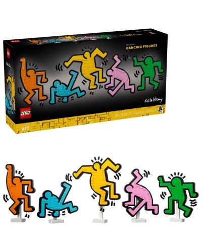 Konstruktor LEGO Art Keith Haring Dancing Figures 31216, 18+ yaş, 1773 hissə - 31216