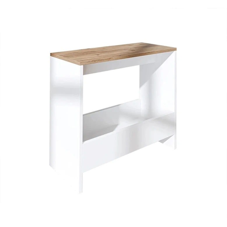 Jurnal masası Art-110, 30x70x70 sm, laminat, ağ/açıq qəhvəyi