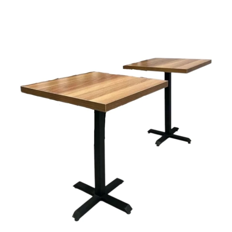 Nahar masası Ulduz try_8, laminat, qara/qəhvəyi, 60x60x74 sm