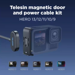 Комплект магнитной крышки и кабеля питания Telesin Комплект магнитной крышки и кабеля питания Telesin