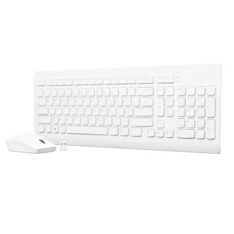 Комплект клавиатура и мышь Lenovo 510 Wireless Combo Cyrill White