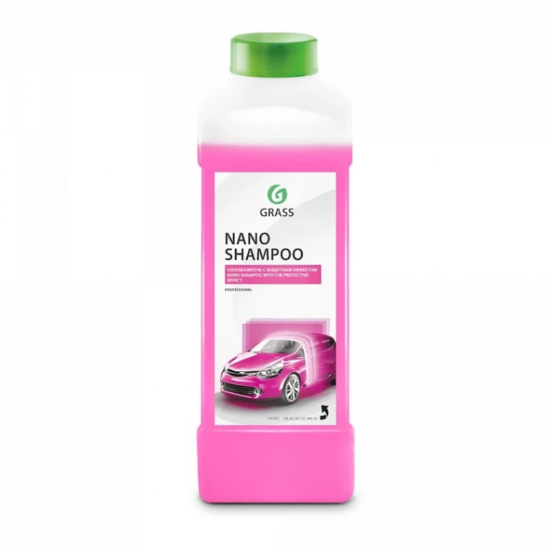 Средство для бесконтактной мойки Grass Nano Shampoo Розовый 1 л Средство для бесконтактной мойки Grass Nano Shampoo Розовый 1 л