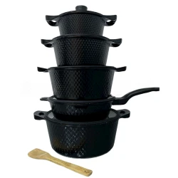 Наборы посуды для готовки ZGH_00077, гранит, черный, 11 предметов Наборы посуды для готовки ZGH_00077, гранит, черный, 11 предметов