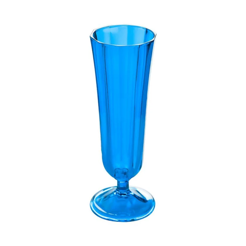 Бокал Porland Champagne, стекло, голубой, 130 мл