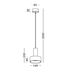 Подвесной светильник Lustore LSP364-BK