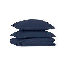 Yataq dəsti Askona Home Collection 1124, yorğan üzləri 200х220 sm, yastıq üzləri 50х70 sm, avro, satin, navy blue, göy