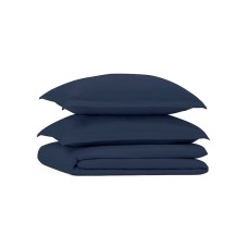 Yataq dəsti Askona Home Collection 1124, yorğan üzləri 200х220 sm, yastıq üzləri 50х70 sm, avro, satin, navy blue, göy