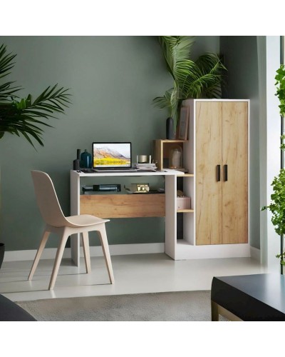 Yazı masası 3563_M2StolWardrobeWhvot Ağ/Votan, LDSP, 135x60x150 см
