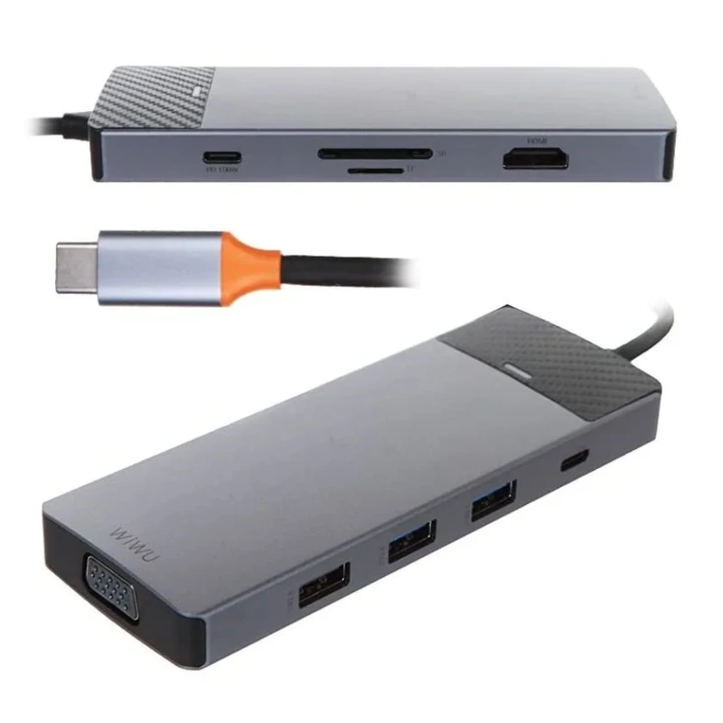 USB хаб Wiwu Linker A921HV 9-in-1 USB-C USB хаб Wiwu Linker A921HV 9-in-1 USB-C