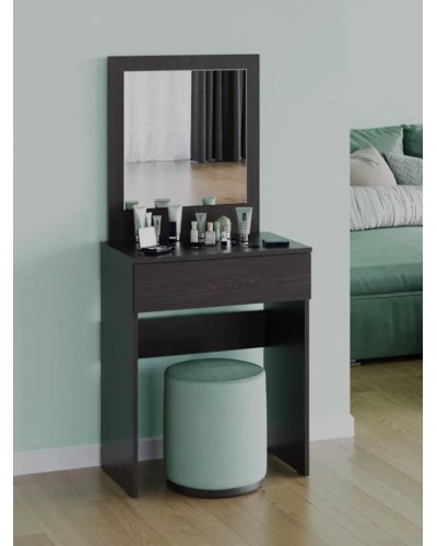 Makiyaj masası Art Mebel 55, laminat, venqe, 130x65x40 sm