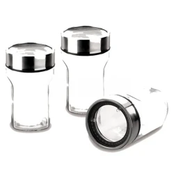 Ədviyyatlar üçün dəst Korkmaz A608 Trio Plus Set, şüşə/polad, 3 əd