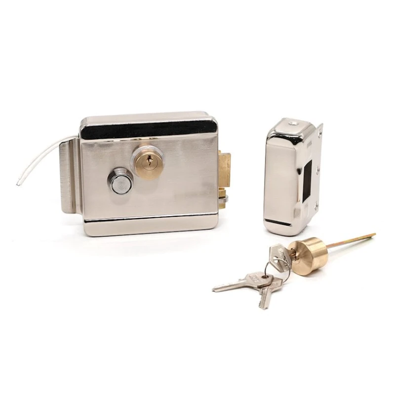 Üstdən qoyulma elektron qıfıl, sol, 3 açar, gümüşü Üstdən qoyulma elektron qıfıl, sol, 3 açar, gümüşü