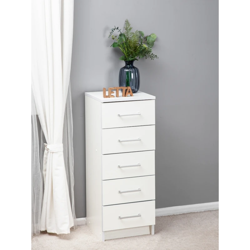 Tumba Letta, LDSP, ağ, 89х35х35 sm Tumba Letta, LDSP, ağ, 89х35х35 sm