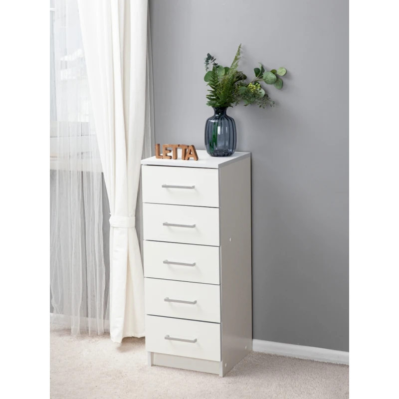 Tumba Letta, LDSP, ağ, 89х35х35 sm Tumba Letta, LDSP, ağ, 89х35х35 sm