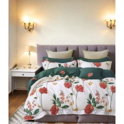 Комплект постельного белья Luxe Cotton Lu-xe-000265, пододеяльник 160х200 см, наволочка 50х70 см, двуспальный, сатин, разноцветный