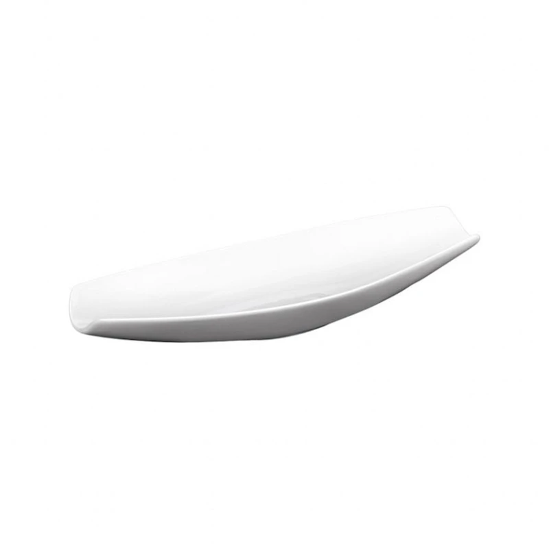 Блюдо сервировочное Wilmax WL‑992634/A, фигурное, 33x9.7 см, фарфор, белый Блюдо сервировочное Wilmax WL‑992634/A, фигурное, 33x9.7 см, фарфор, белый