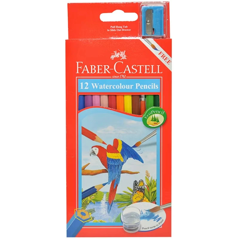 Набор цветных акварельных карандашей Faber-Castell Watercolor Pencils 114462, 12 цветов