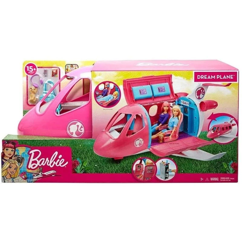 Куколный набор Mattel Barbie Dream Plane Playset, 3+ лет, пластик, 59х24х28 см