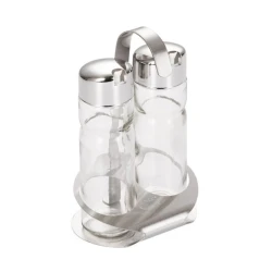 Ədviyyat üçün dəst Gipfel Spiegel 9106, 2 ədəd, 12х9х19 sm, şüşə, şəffaf Ədviyyat üçün dəst Gipfel Spiegel 9106, 2 ədəd, 12х9х19 sm, şüşə, şəffaf