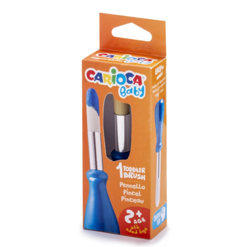 Детская кисть для рисования Carioca Baby Brush PaperBox, 2+ лет Детская кисть для рисования Carioca Baby Brush PaperBox, 2+ лет