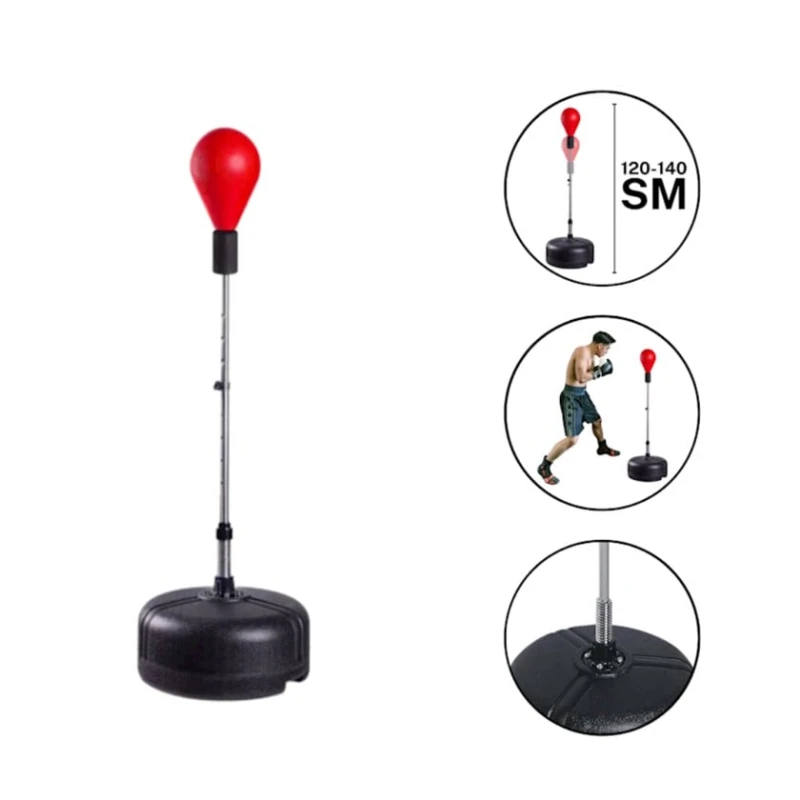 Боксерская груша 02125052, красный/черный, 120-140 см