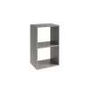 Стеллаж 3563_Stellaj2KubaGrey 70x40x31 см, ЛДСП, серый