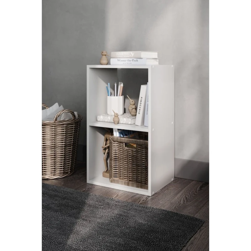 Стеллаж 3563_Stellaj2KubaGrey 70x40x31 см, ЛДСП, серый