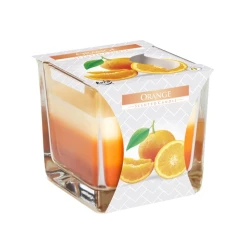 Ароматическая свеча Bispol Апельсин 8х8 см, парафин, 32 часа горения, в стакане, оранжевый Ароматическая свеча Bispol Апельсин 8х8 см, парафин, 32 часа горения, в стакане, оранжевый