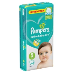 Детские подгузники Pampers Active Baby-Dry 5 11-16 кг 60 шт
