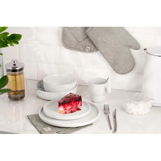 Тарелка Ardesto Trento AR2920TW, керамика, белая, 20.5 см