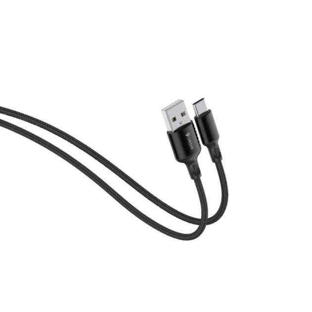 Kabel USB Celebrat CB-32-A-C Type-C, qara