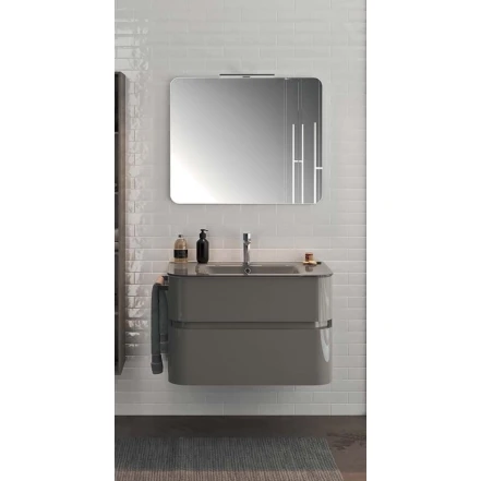 Комплект мебели для ванной Kral 2162, серый, 80х50/70 см, 3 предмета Комплект мебели для ванной Kral 2162, серый, 80х50/70 см, 3 предмета