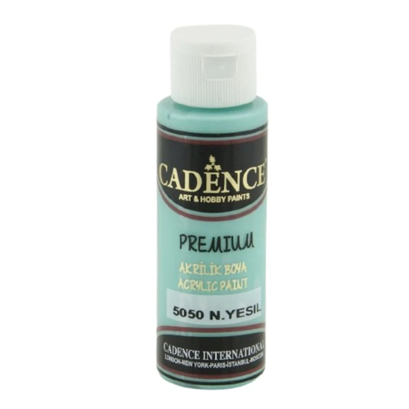 Декоративная акриловая краска Cadence Premium Acrylic Paint 5050 Mint Green, мятный, 70 мл
