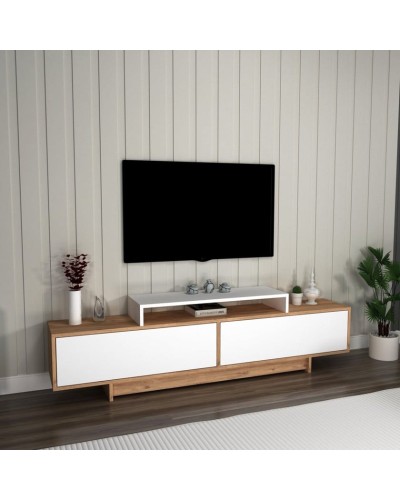 Tumba Ev Plus ev_12116057, LDSP, ağ, qəhvəyi, 180x29.6x50.2 sm