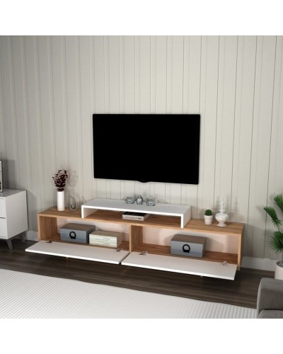 Tumba Ev Plus ev_12116057, LDSP, ağ, qəhvəyi, 180x29.6x50.2 sm