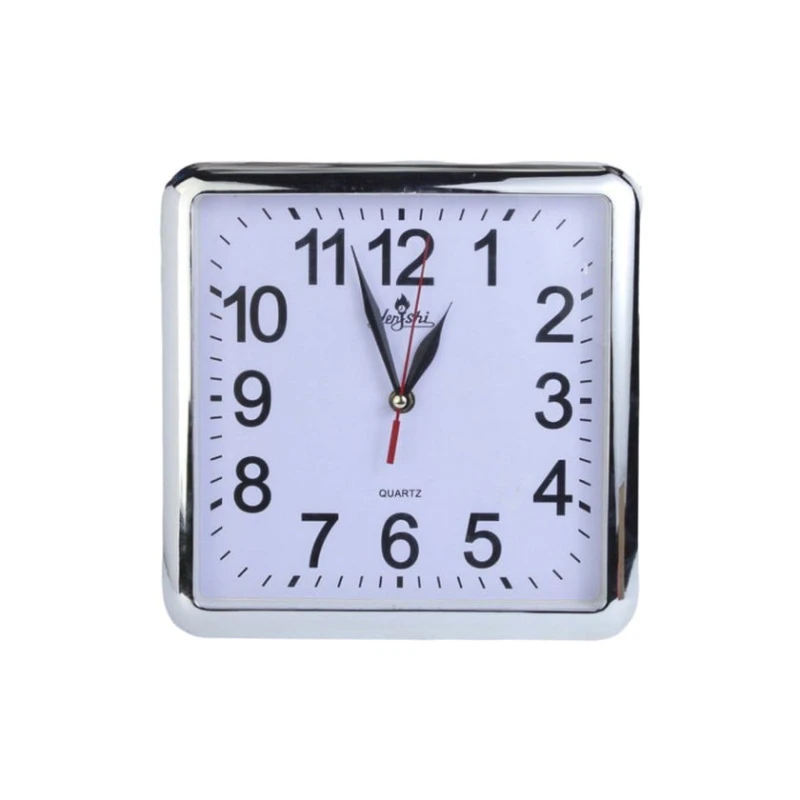 Divar saatı Avroluks AV-174, kvadrat, plastik, ağ/gümüşü, 25 sm Divar saatı Avroluks AV-174, kvadrat, plastik, ağ/gümüşü, 25 sm