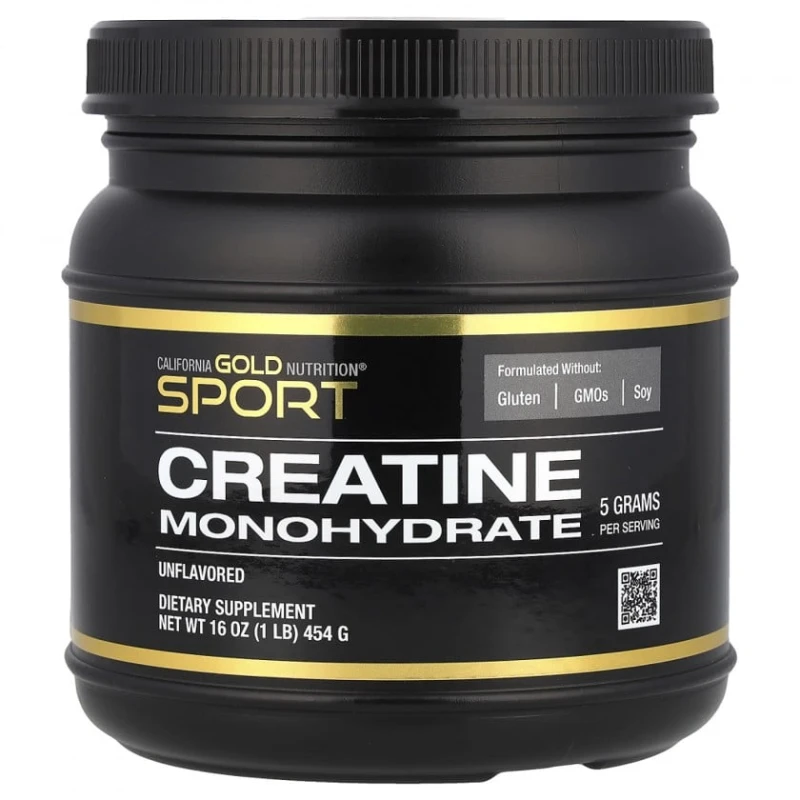 Креатин California Gold Nutrition Sport Creatine Monohydrate, 454 г Креатин California Gold Nutrition Sport Creatine Monohydrate, 454 г