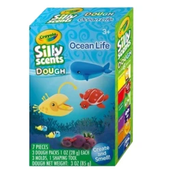 Масса для лепки Crayola Silly Scents Dough Ocean Life, 3 цвета
