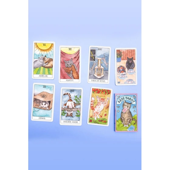 Карта Таро Kedi Tarot, на турецком языке
