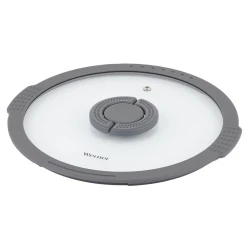 Крышка Werner Imola 51092, стекло/силикон, серый/прозрачный, 24 см