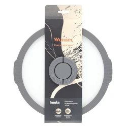 Крышка Werner Imola 51092, стекло/силикон, серый/прозрачный, 24 см