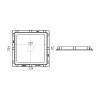 Lyuk qapağı LuxWares, 300x300 mm, plastik Lyuk qapağı LuxWares, 300x300 mm, plastik