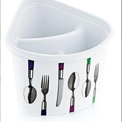 Подставка для столовых приборов 15х17.5х14.5 см, пластик, в ассортименте Подставка для столовых приборов 15х17.5х14.5 см, пластик, в ассортименте