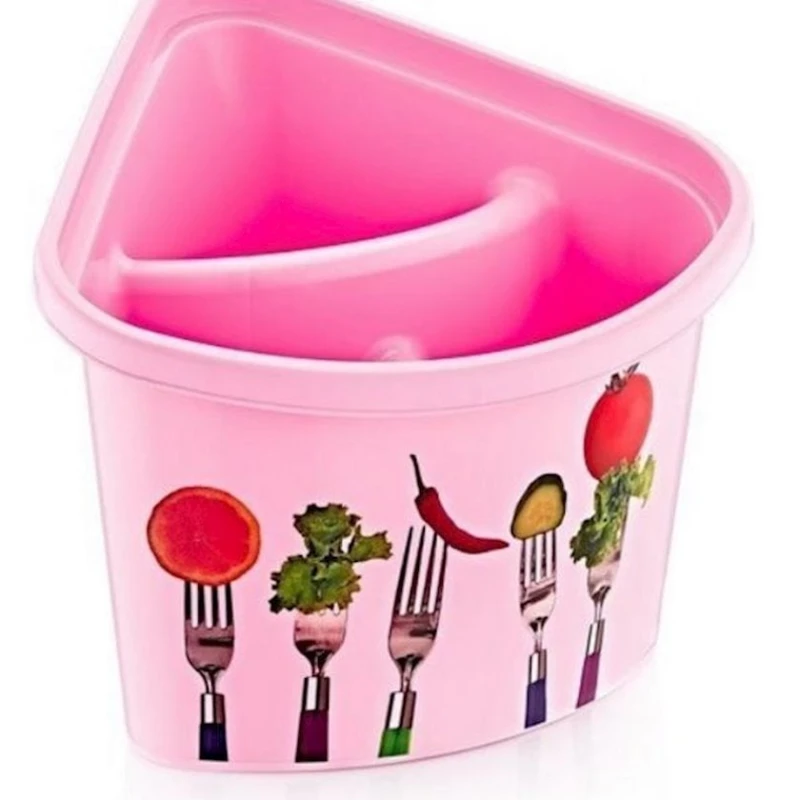 Подставка для столовых приборов 15х17.5х14.5 см, пластик, в ассортименте