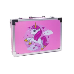 Набор для рисования Unicorn, в металлическом чемодане, розовый Набор для рисования Unicorn, в металлическом чемодане, розовый