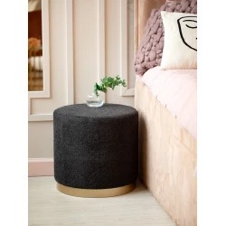 Пуфик 68, ткань, серый, 40x35x35 см